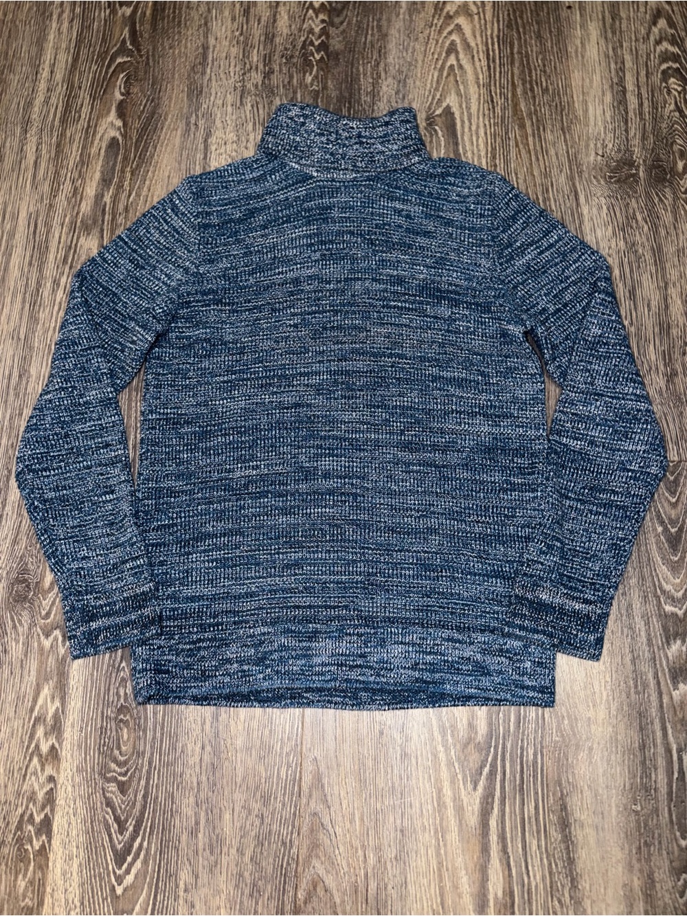 H&M blue marled knit turtleneck sweater Size Small